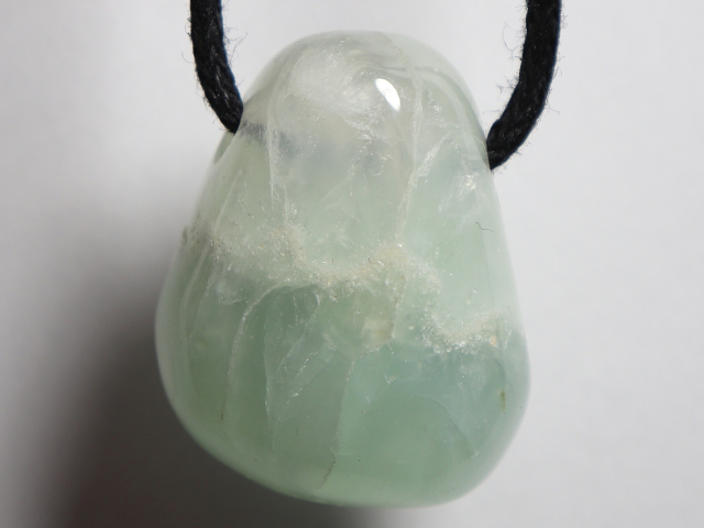 Preview: prehnite with cord or silver 925