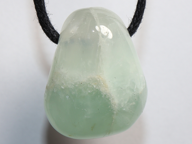 prehnite with cord or silver 925