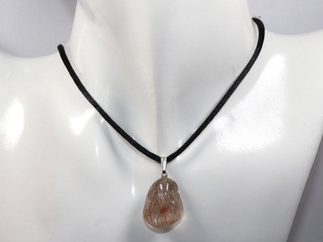 Rutilquarz mit Band oder Silber 925