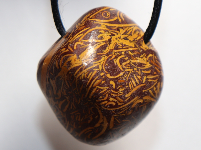 snake jasper with cord or silver 925