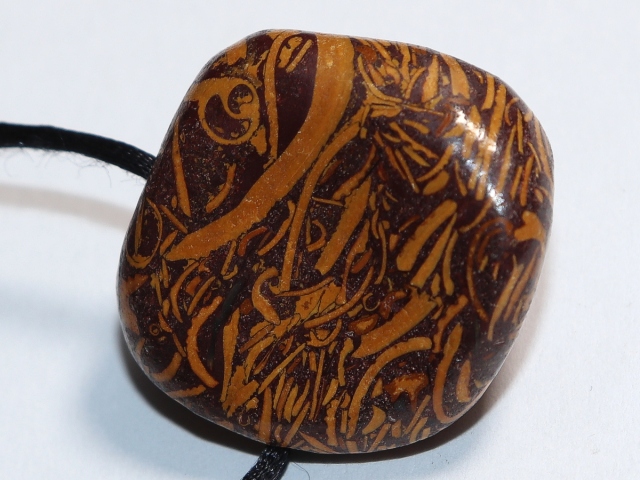snake jasper with cord or silver 925