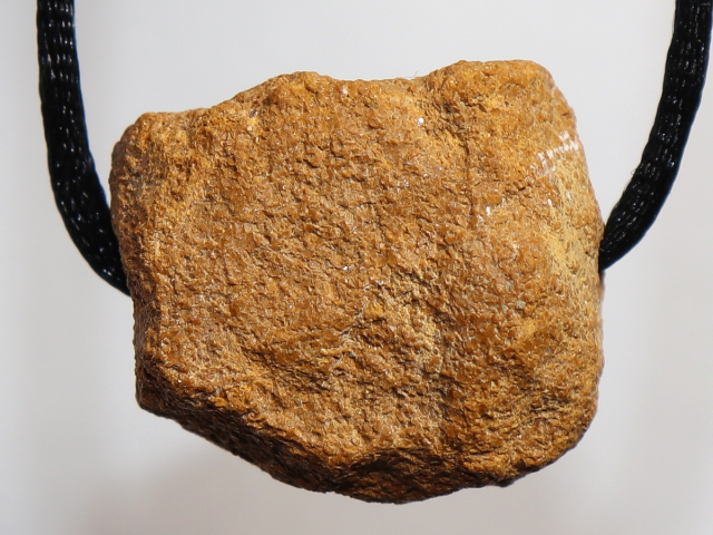 gelber Jaspis mit Band oder Silber 925