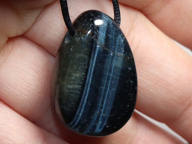 Falkenauge mit Band oder Silber 925