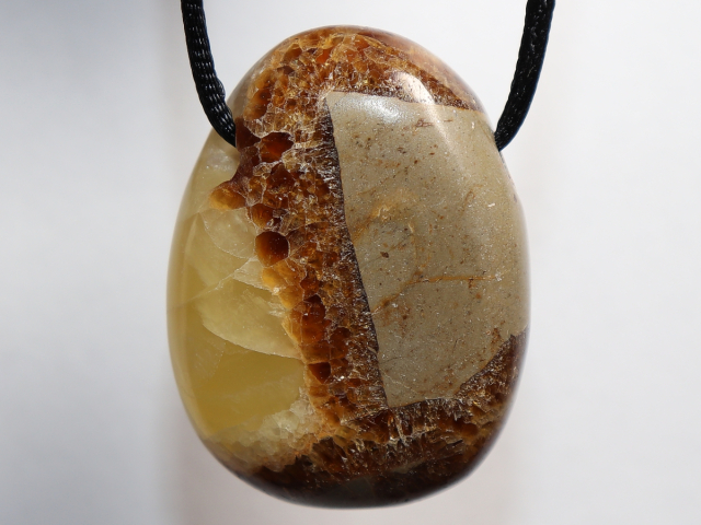 Preview: septaria with cord or silver 925
