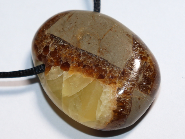 septaria with cord or silver 925