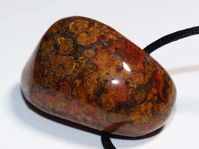 jasper-chalcedony with cord or silver 925