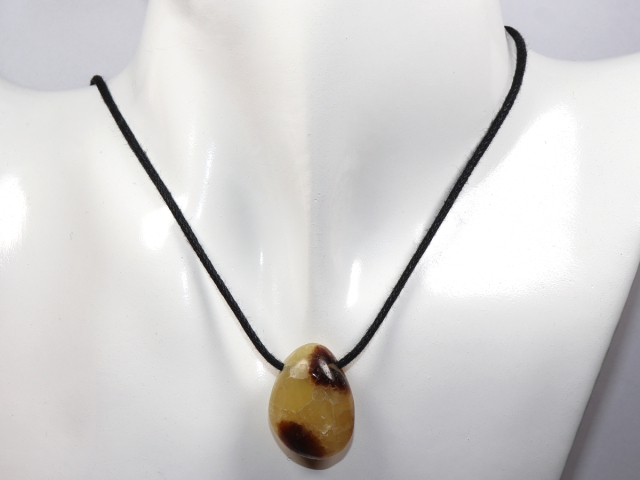 Preview: septaria with cord or silver 925