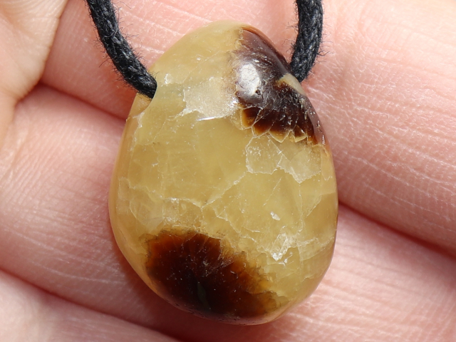 septaria with cord or silver 925