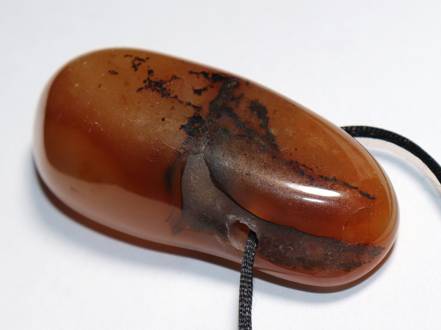 agate with cord or silver 925