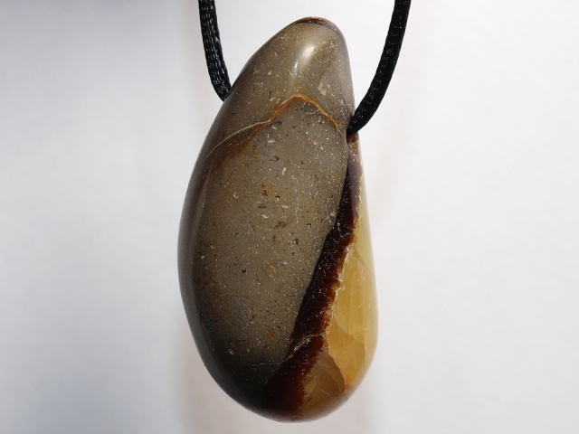 Preview: septaria with cord or silver 925