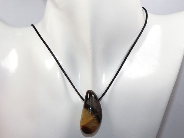 Preview: septaria with cord or silver 925