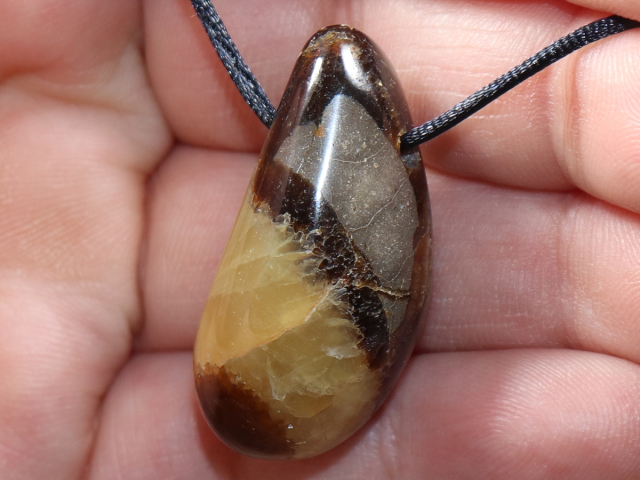 septaria with cord or silver 925