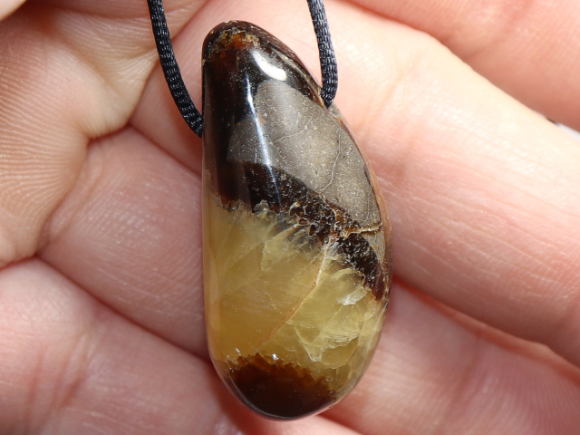 septaria with cord or silver 925