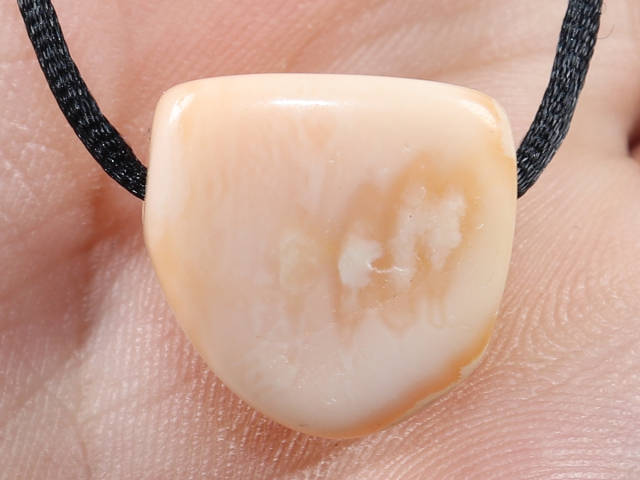 fire opal with cord or silver 925