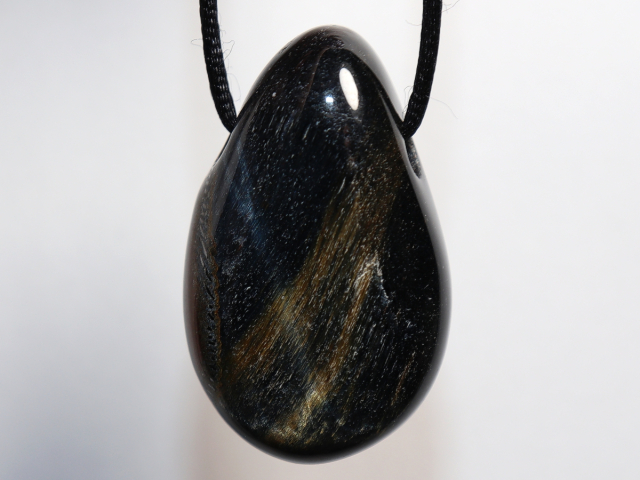 Falkenauge mit Tigerauge mit Band oder Silber 925