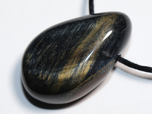 Falkenauge mit Tigerauge mit Band oder Silber 925