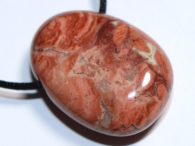 Preview: brecciated jasper with cord or silver 925