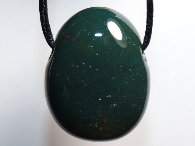 Heliotrop mit Band oder Silber 925