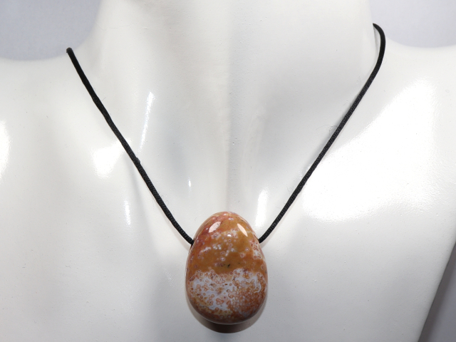 Preview: Ozeanjaspis mit Band oder Silber 925