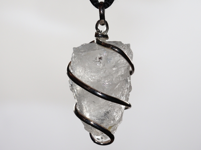 Bergkristall mit Band oder Silber 925