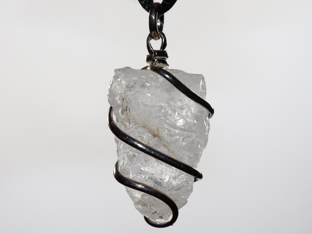 Bergkristall mit Band oder Silber 925