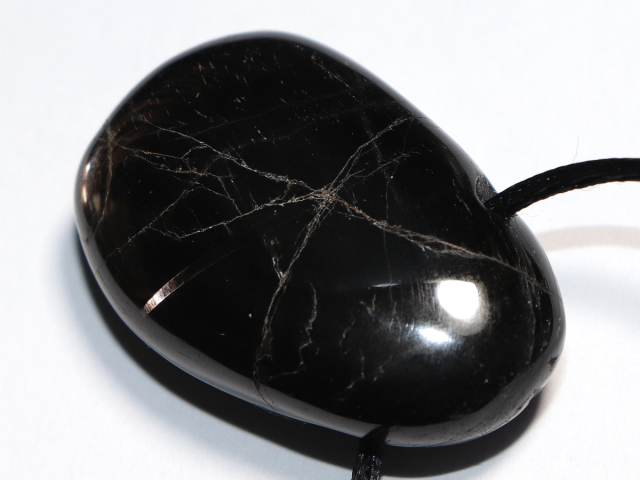 hypersthene with cord or silver 925