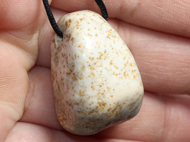 picture jasper with cord or silver 925