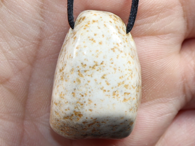 picture jasper with cord or silver 925