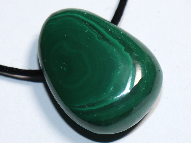 Preview: malachite with cord or silver 925