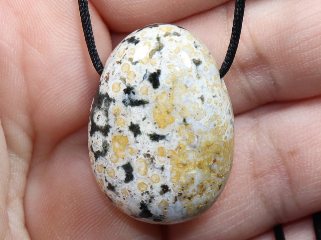 Ozeanjaspis mit Band oder Silber 925