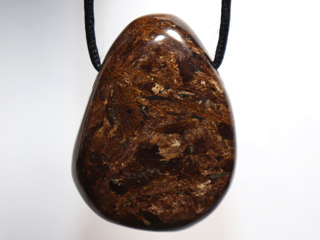 Preview: bronzite with cord or silver 925