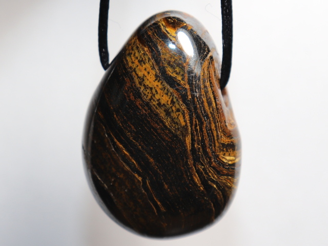 tiger iron with cord or silver 925