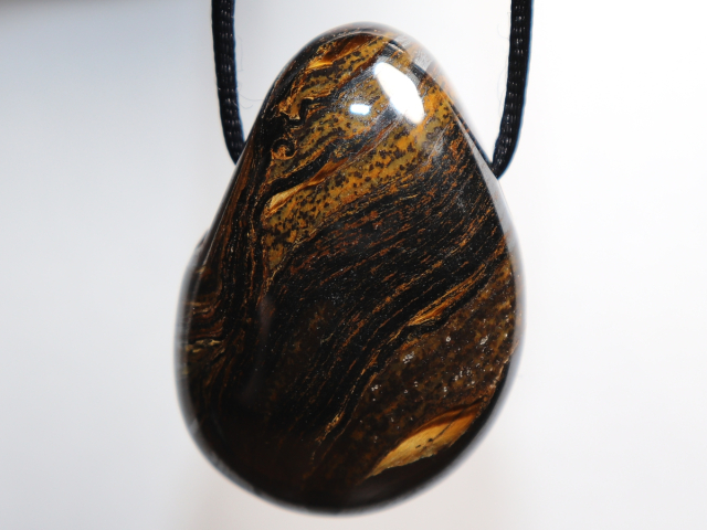 Preview: tiger iron with cord or silver 925