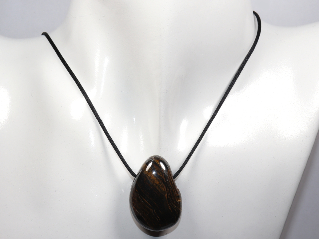 Preview: tiger iron with cord or silver 925