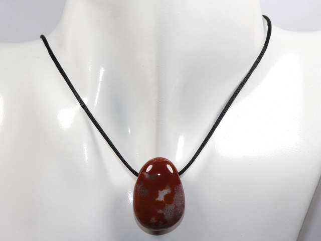 Preview: indian agate with cord or silver 925