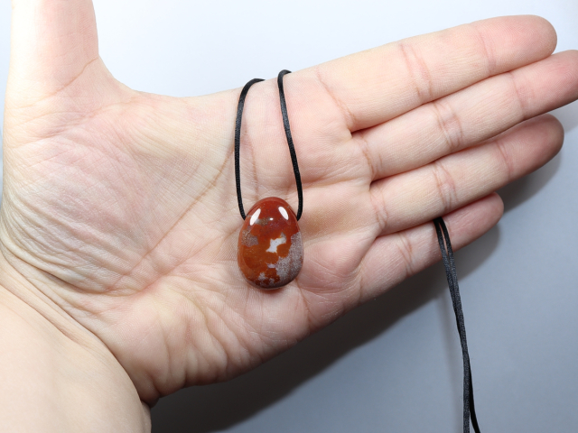 indischer Achat mit Band oder Silber 925