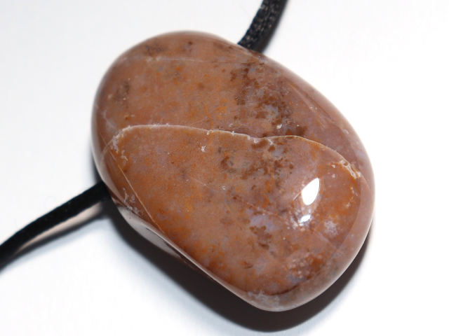 indian agate with cord or silver 925