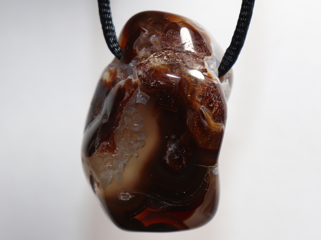 Preview: fire agate with cord or silver 925