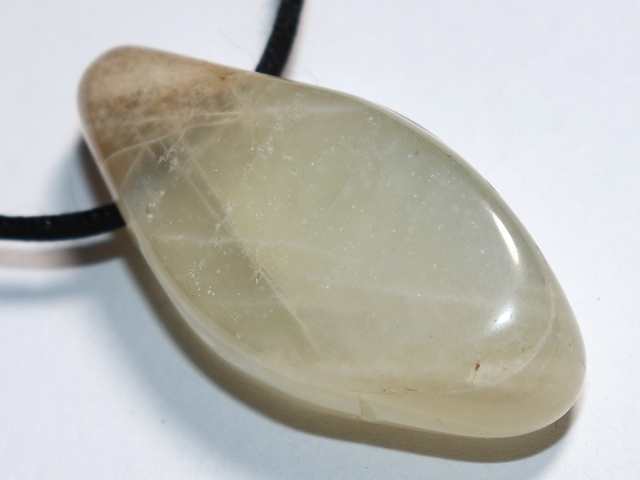 moonstone with cord or silver 925
