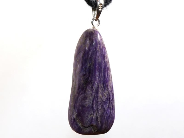 Charoite on cord