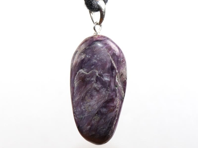 Charoite on cord