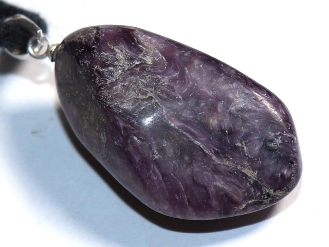 Charoite on cord