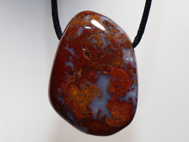 jasper-chalcedony with cord or silver 925