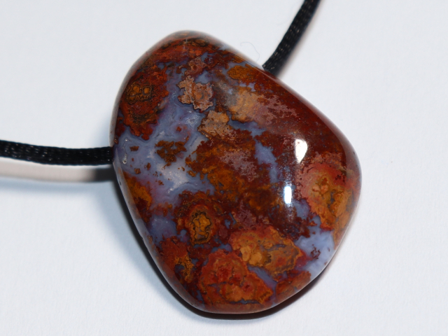 jasper-chalcedony with cord or silver 925