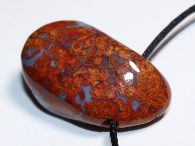 jasper-chalcedony with cord or silver 925