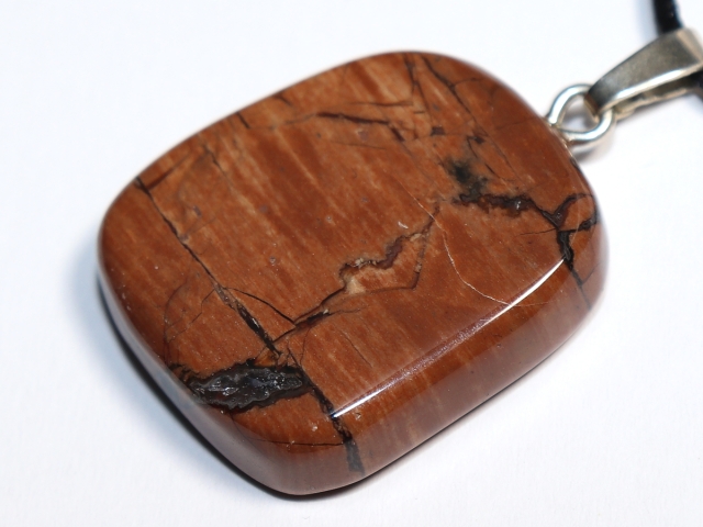 amulet stone with cord or silver 925