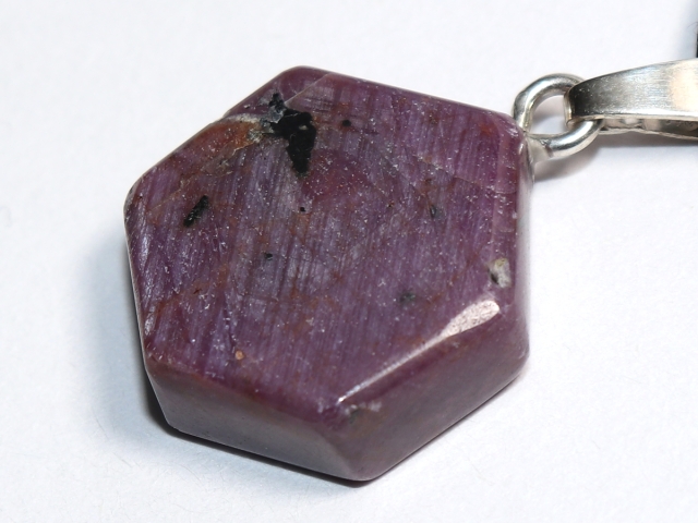 ruby with cord or silver 925