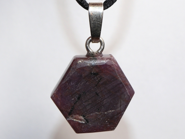 ruby with cord or silver 925