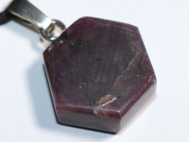 ruby with cord or silver 925