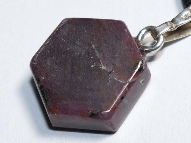 ruby with cord or silver 925